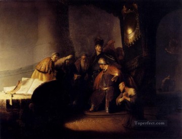Judas arrepentido devolviendo las piezas de plata de Rembrandt Pinturas al óleo